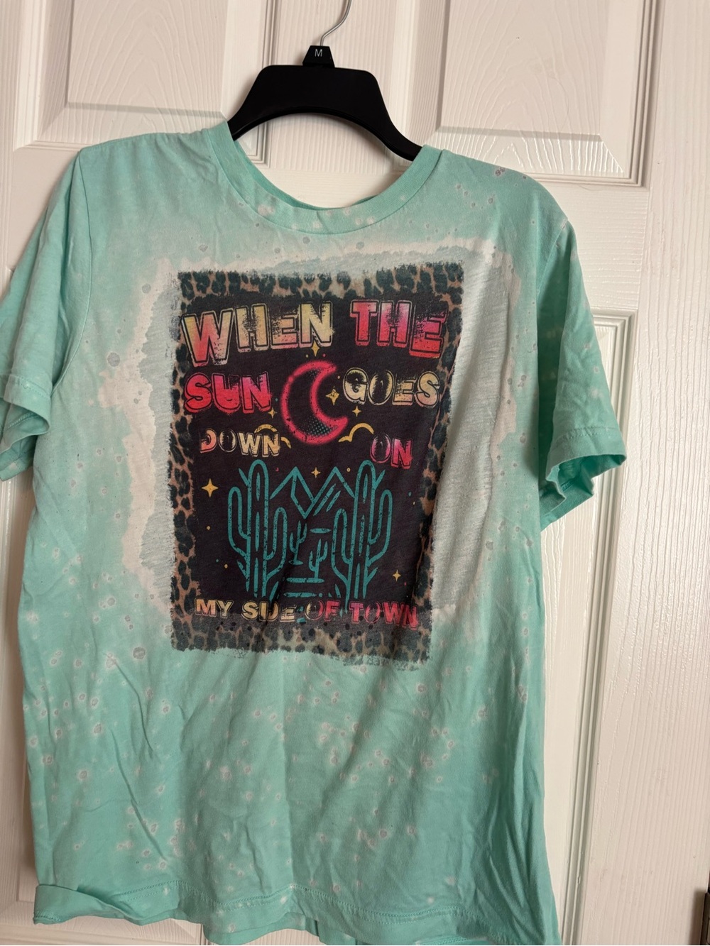 Mint Graphic Tee - When The Sun Goes Down